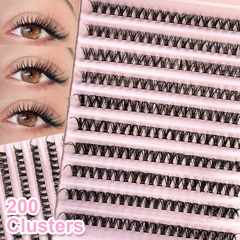 Eyelash Extension Class - Rzęsy pojedyncze, kępki rzęs 8-16mm, 200