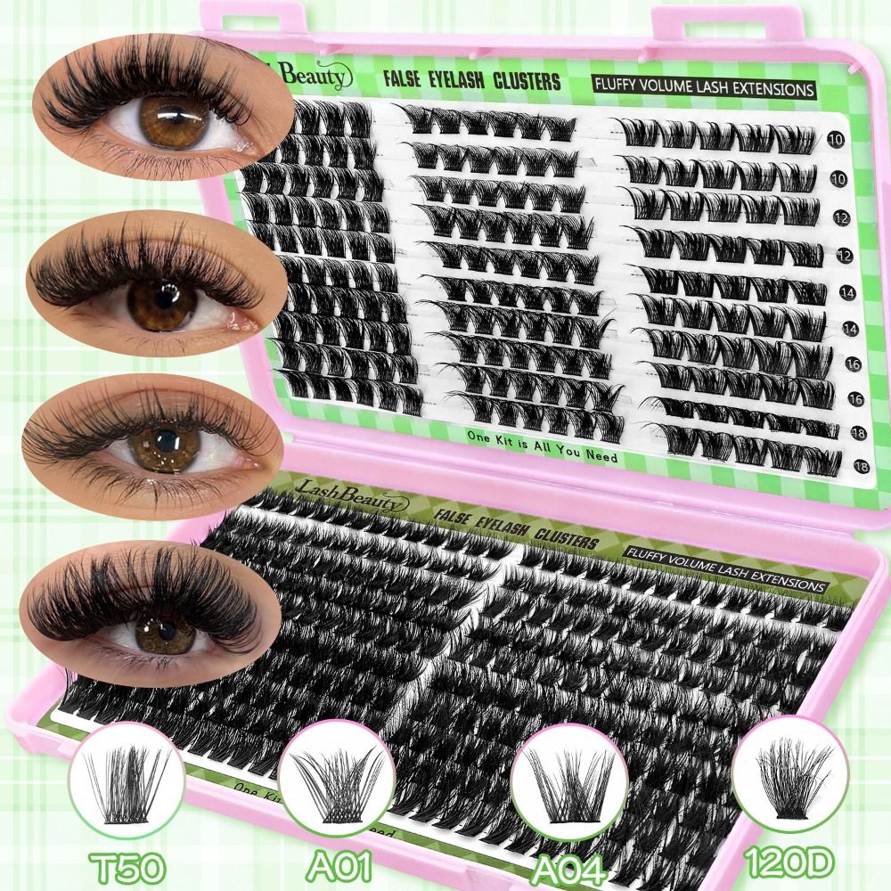 Eyelash Extension Wispy - Naturalne rzęsy na pasku, mocowane i