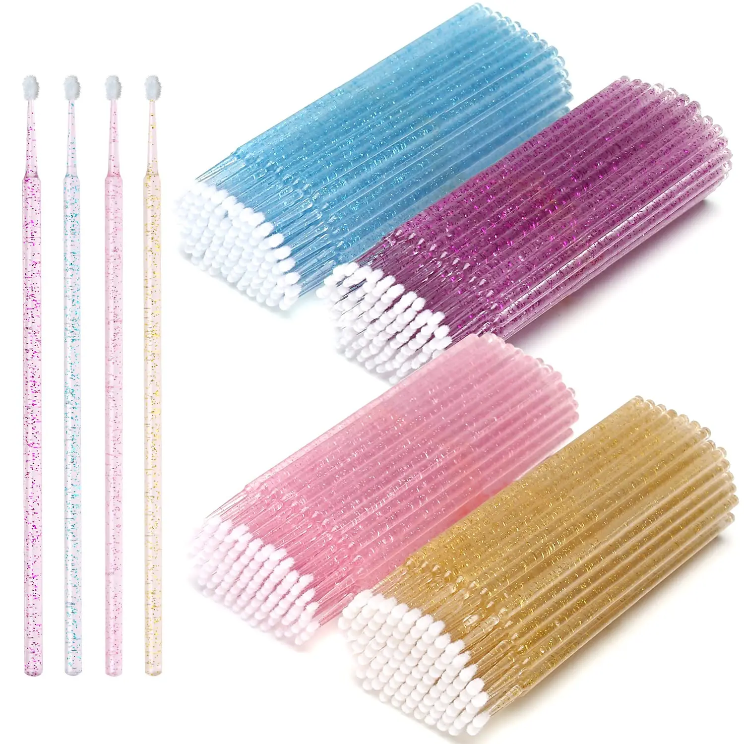 Micro Brush Applicator - 100 sztuk/partia jednorazowe szczoteczki do rzęs