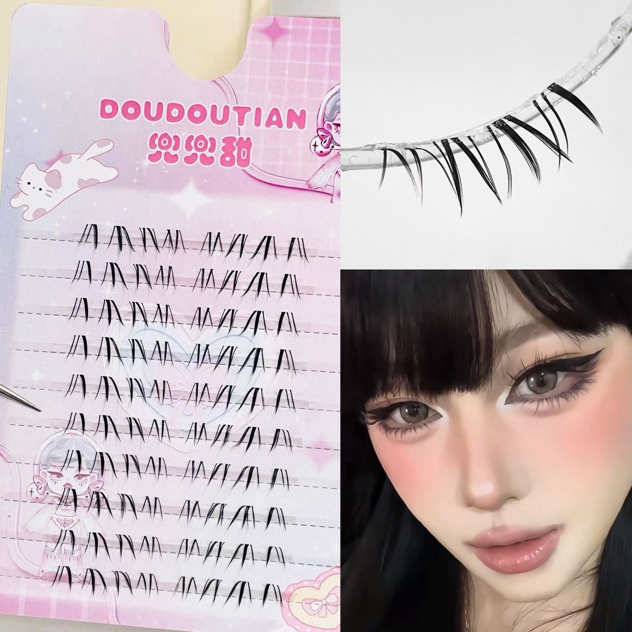 Eyelash Extension Japan - Doudoutian Cool Wolf Azjatyckie Grube Kępki