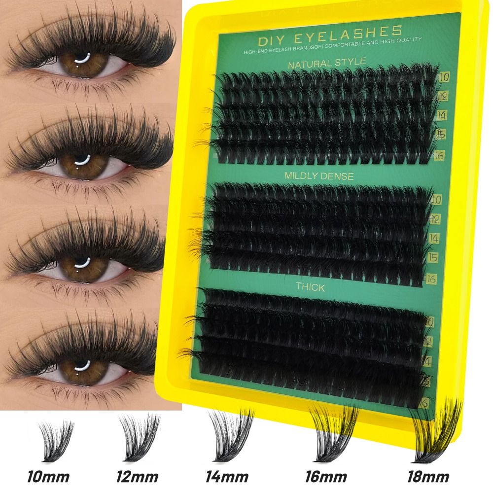 Eyelash Extension Wispy - Naturalne rzęsy na klej, efekt naturalny,