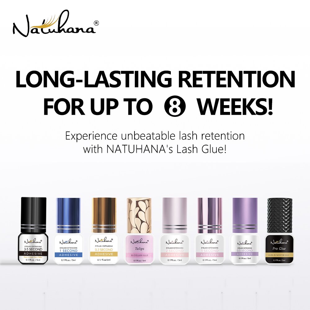 Sensitive Lash Glue - NATUHANA Klej do rzęs o kwiatowym