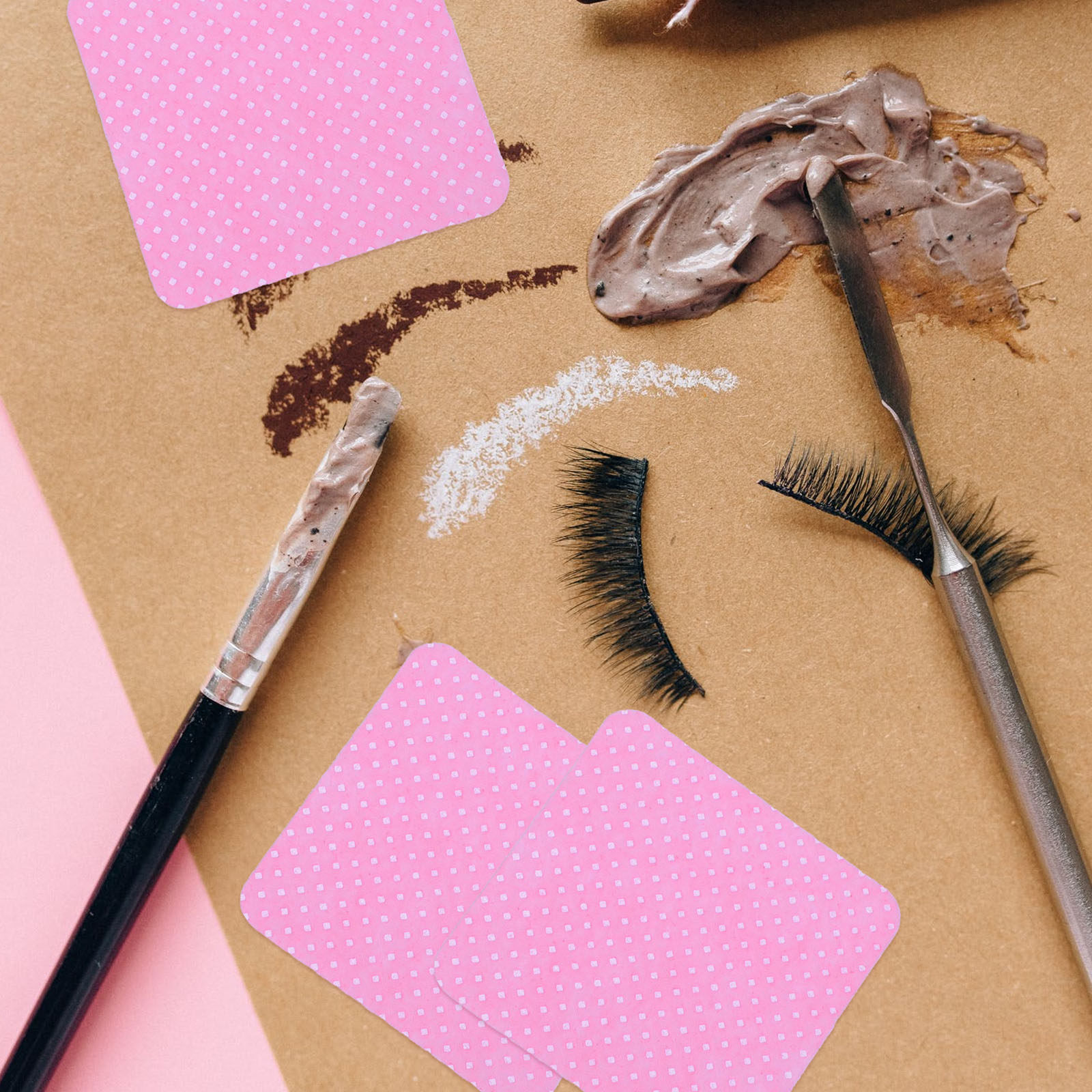 Eyelash Extension With Glue - 600 sztuk – chusteczki bawełniane do