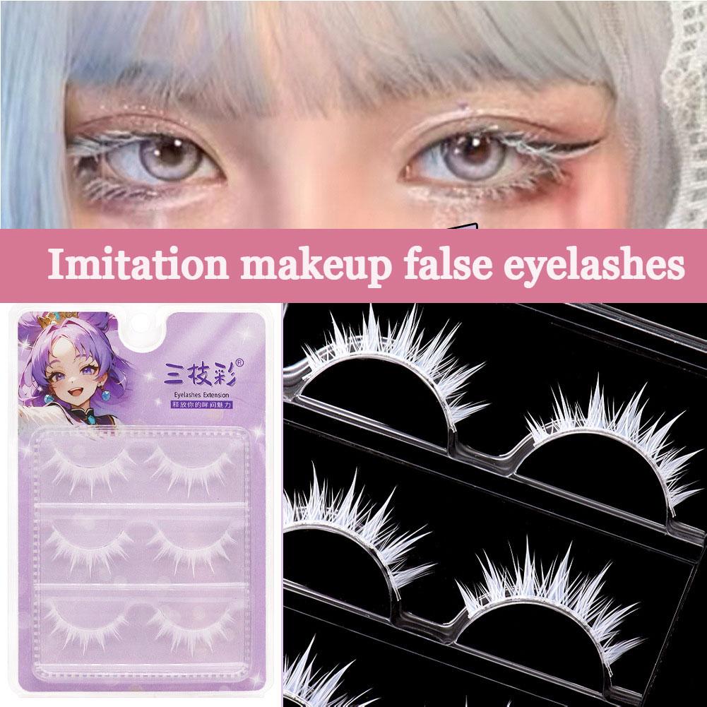 Białe sztuczne rzęsy do cospla – Eyelash Extension Anime recenzja i cena