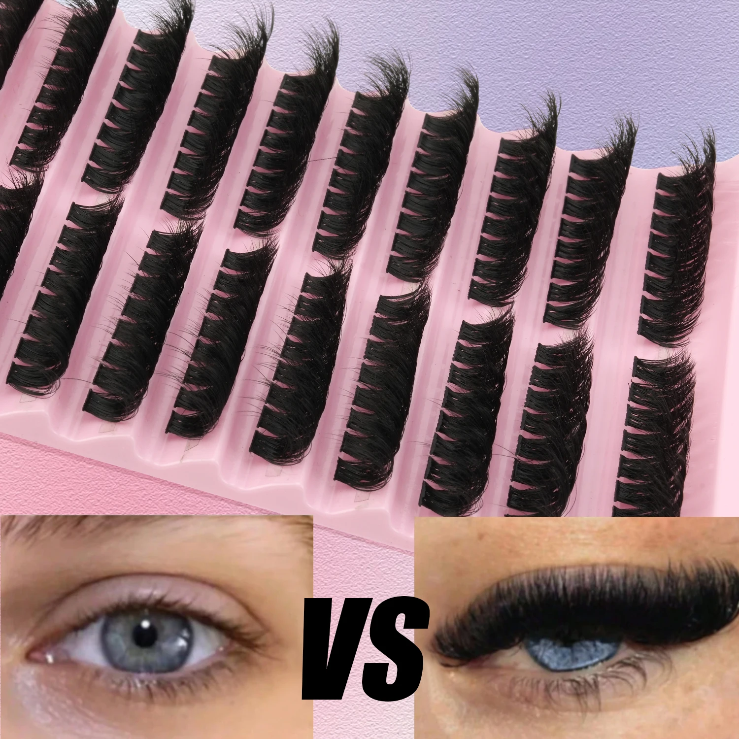 160 sztuk – Rosyjskie sztuczne – Eyelash Extension Wispy recenzja i cena
