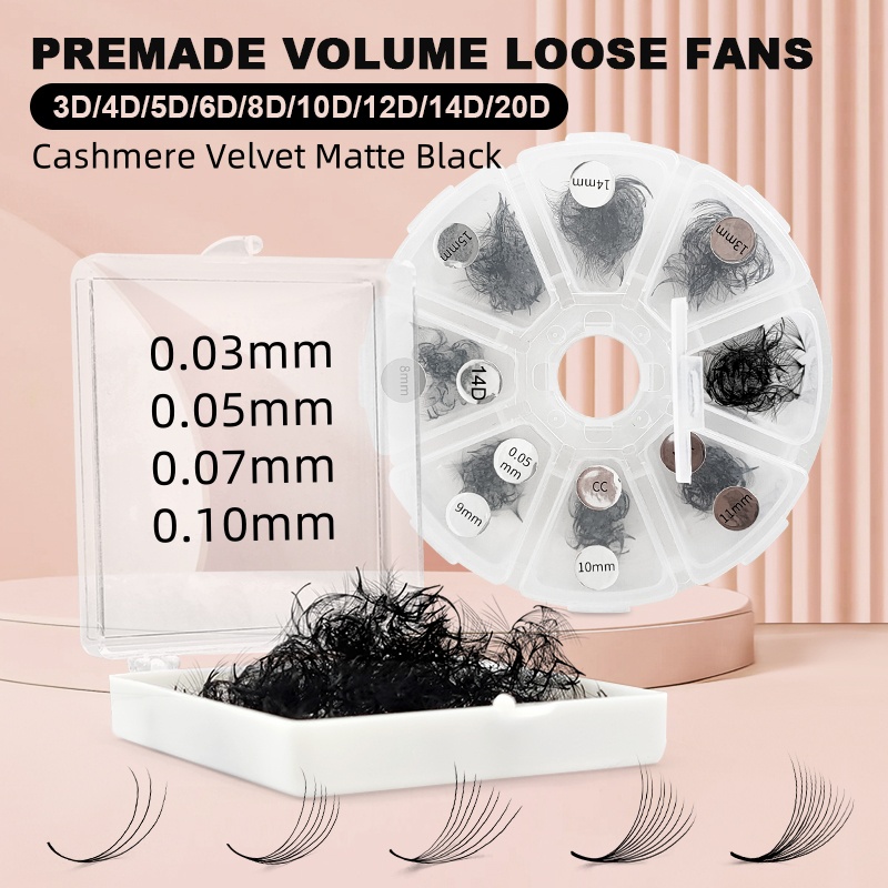 500 Premade Loose Lashes Pro M – Eyelash Extension Anime recenzja i cena