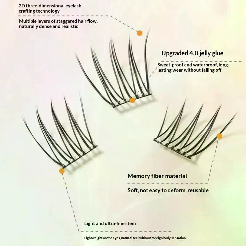 7 rzędów samoprzylepnych rzęs  – Eyelash Extension With Glue recenzja i cena