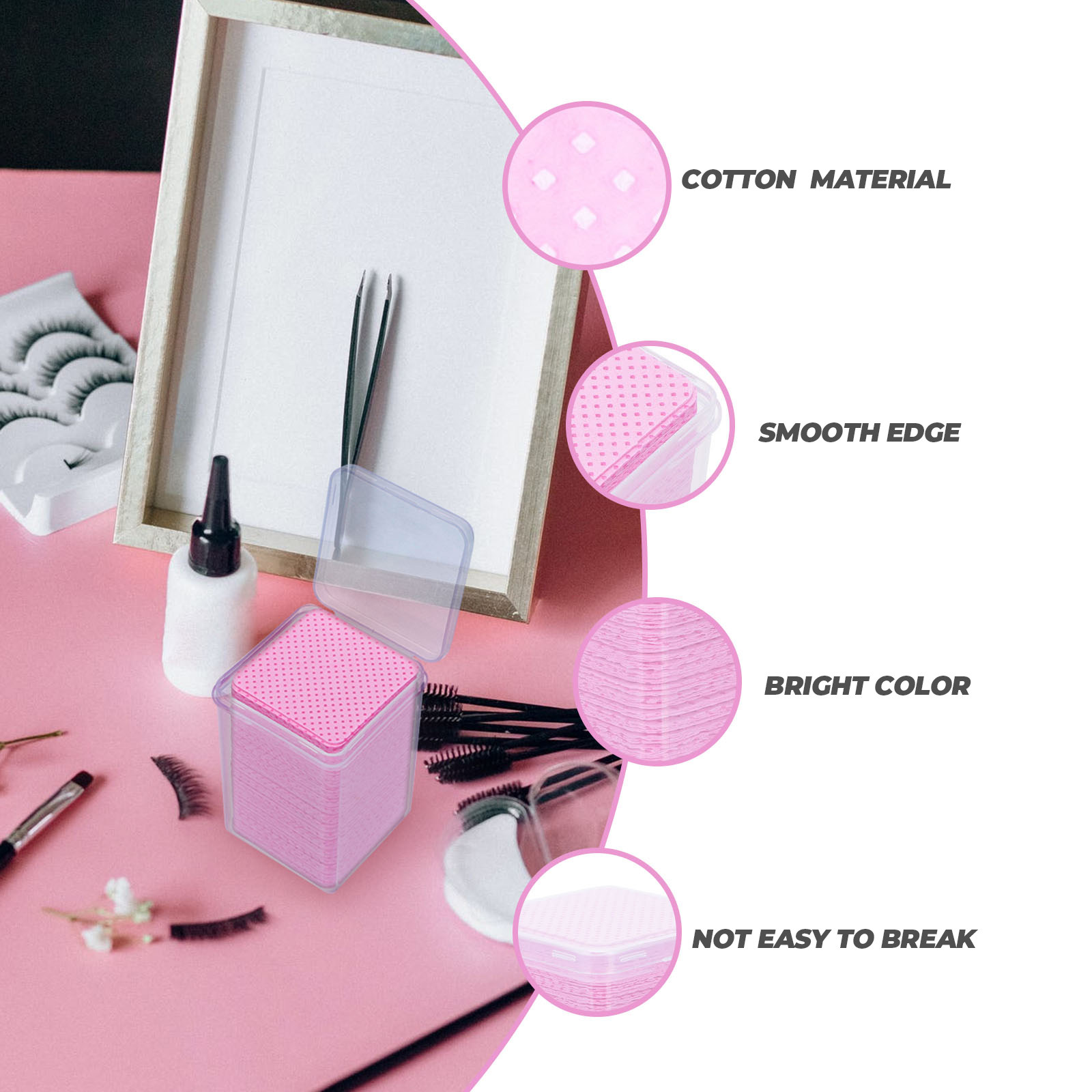 600 sztuk – chusteczki bawełni – Eyelash Extension With Glue recenzja i cena
